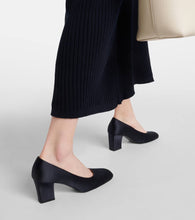 The Row Fiore satin pumps