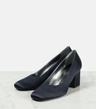 The Row Fiore satin pumps