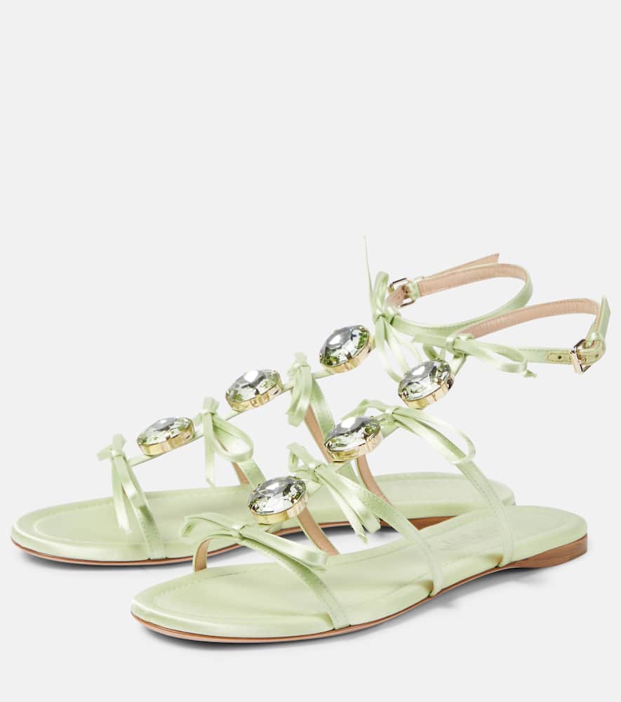Giambattista Valli Embellished satin sandals
