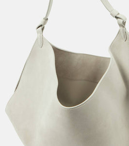 Khaite Lotus Medium suede tote bag