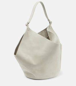 Khaite Lotus Medium suede tote bag