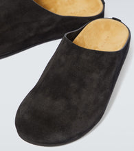 The Row Hugo suede clogs