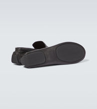 The Row Lucca leather loafers