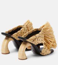 Dries Van Noten Woven raffia mules