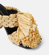 Dries Van Noten Woven raffia mules