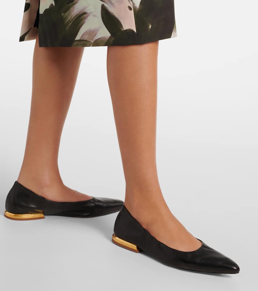 Dries Van Noten Leather ballet flats