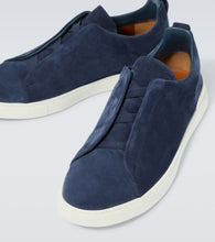 Zegna Triple Stitch suede sneakers