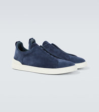Zegna Triple Stitch suede sneakers