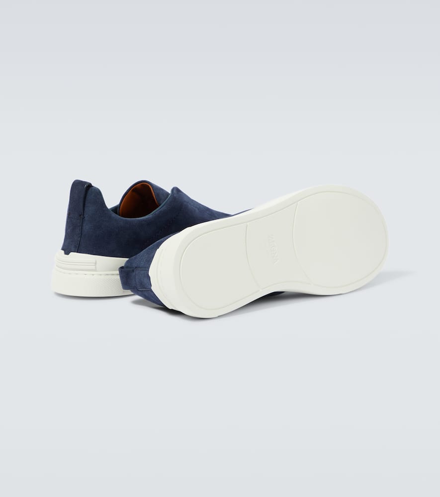 Zegna Triple Stitch suede sneakers