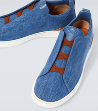 Zegna Triple Stitch denim sneakers