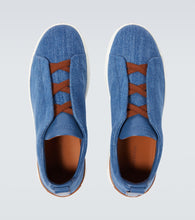 Zegna Triple Stitch denim sneakers
