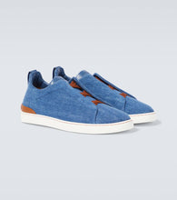 Zegna Triple Stitch denim sneakers