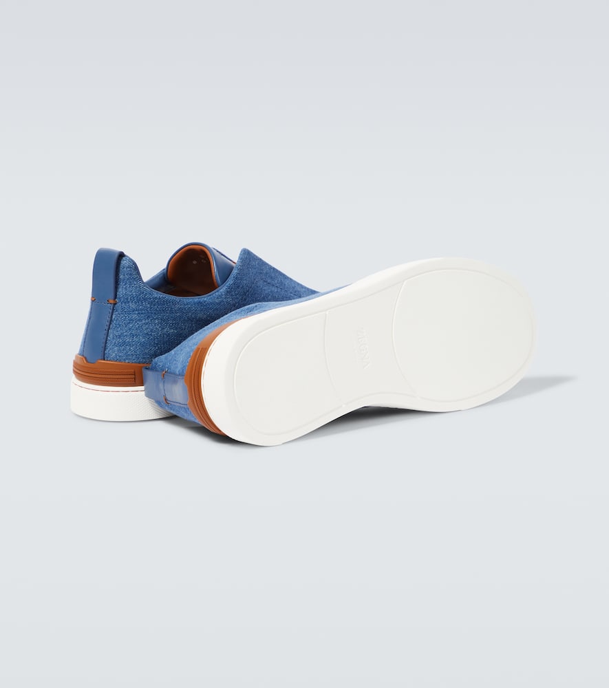 Zegna Triple Stitch denim sneakers