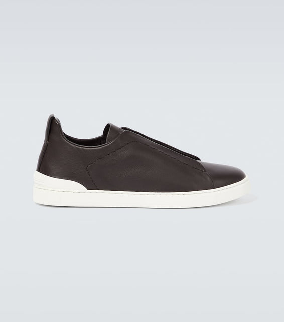 Zegna Triple Stitch leather sneakers