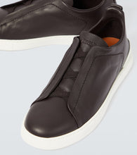 Zegna Triple Stitch leather sneakers