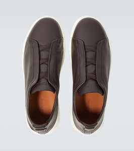 Zegna Triple Stitch leather sneakers