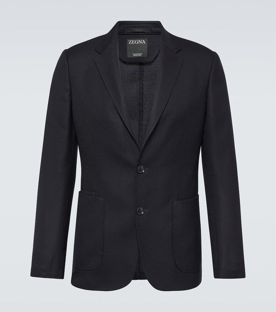 Zegna Single-breasted wool blazer