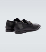 Christian Louboutin MJ Moc chain-detail leather loafers
