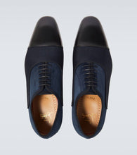 Christian Louboutin Greggo leather-trimmed Oxford shoes