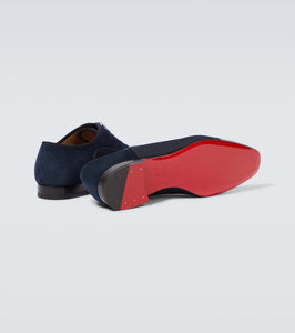 Christian Louboutin Greggo leather-trimmed Oxford shoes