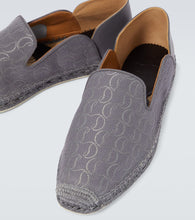 Christian Louboutin Espadon leather-trimmed jacquard espadrilles