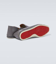 Christian Louboutin Espadon leather-trimmed jacquard espadrilles