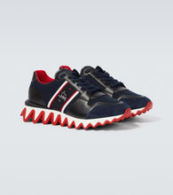 Christian Louboutin Nastroshark leather and canvas sneakers
