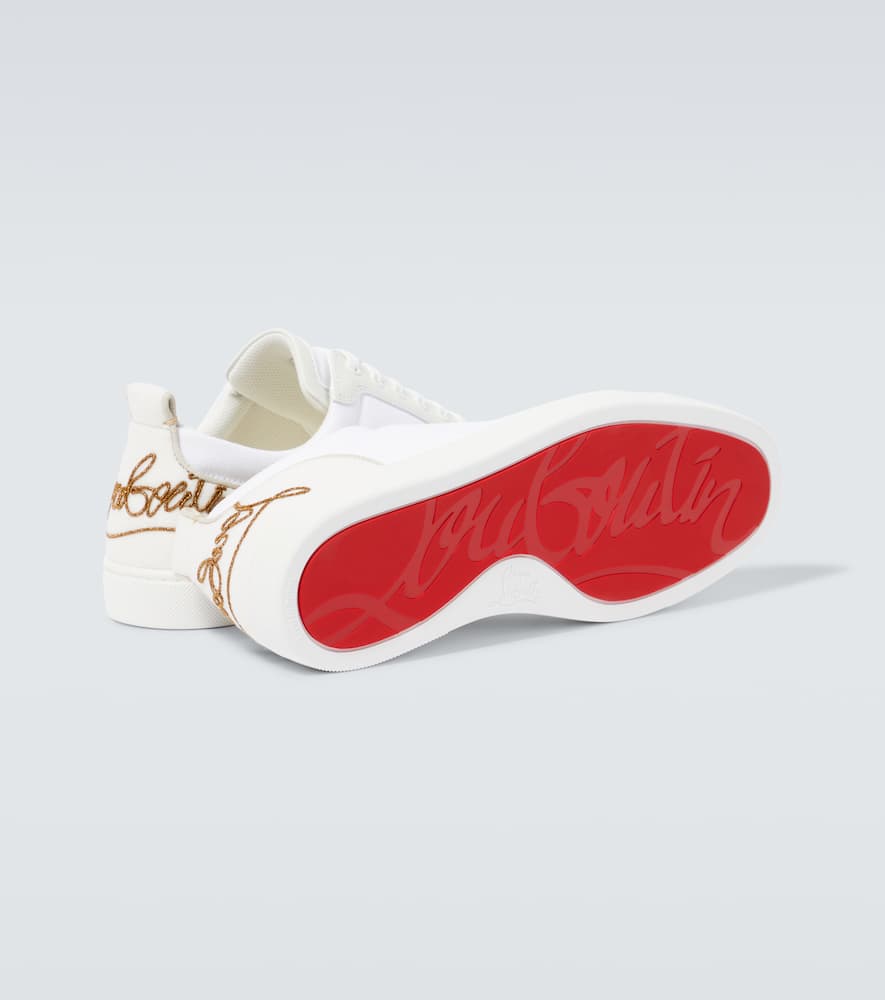 Christian Louboutin Fun Louis Junior leather sneakers