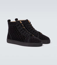 Christian Louboutin Louis suede high-top sneakers
