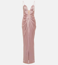 Rasario Draped satin gown