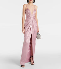 Rasario Draped satin gown