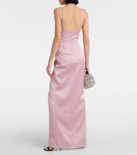 Rasario Draped satin gown