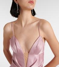 Rasario Draped satin gown