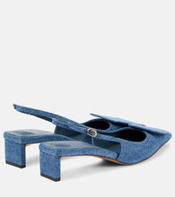 Jacquemus Les Slingbacks Duelo denim slingback pumps