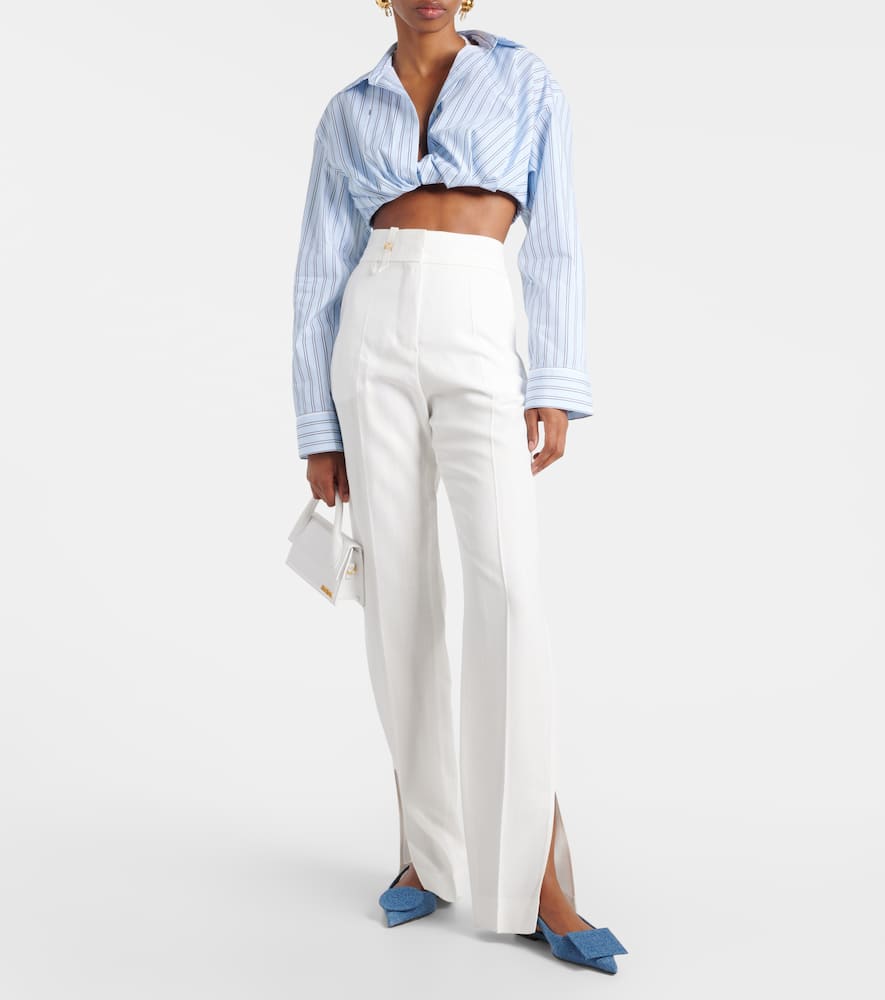 Jacquemus Les Slingbacks Duelo Plates denim flats