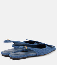 Jacquemus Les Slingbacks Duelo Plates denim flats
