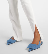 Jacquemus Les Slingbacks Duelo Plates denim flats