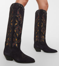 Isabel Marant Denvee suede cowboy boots