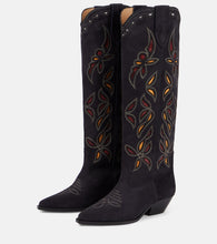 Isabel Marant Denvee suede cowboy boots