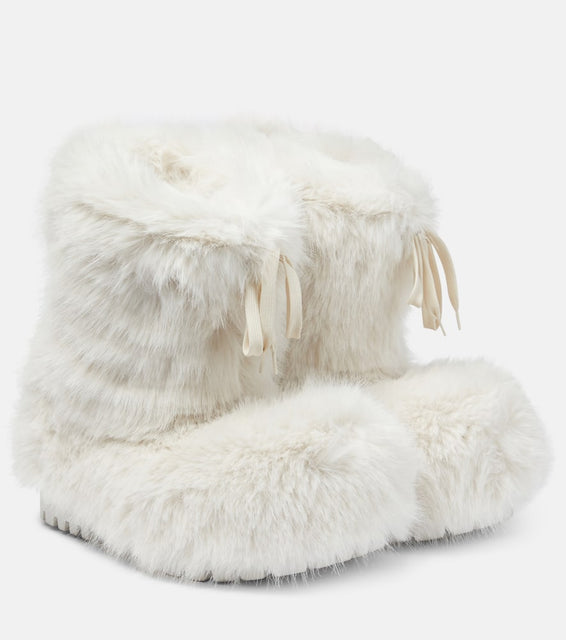 Balenciaga Alaska faux fur snow boots