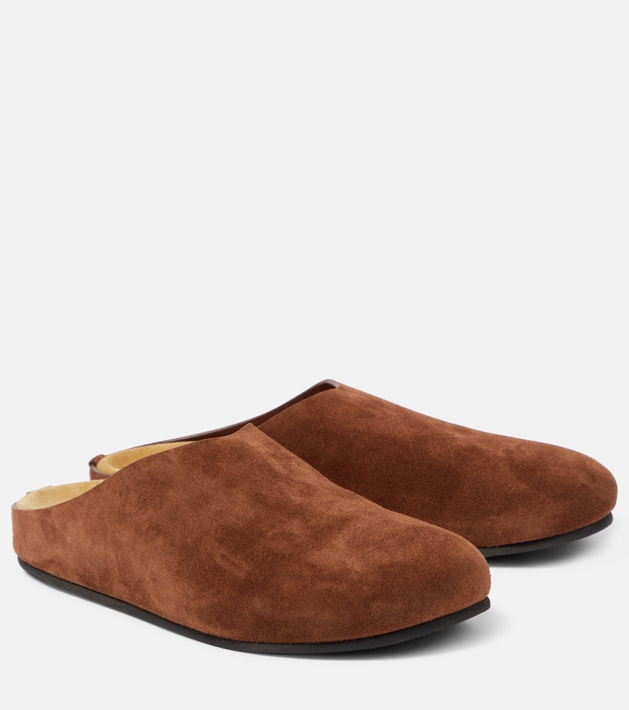 The Row Hugo suede mules - Row Hugo 麂皮拖鞋