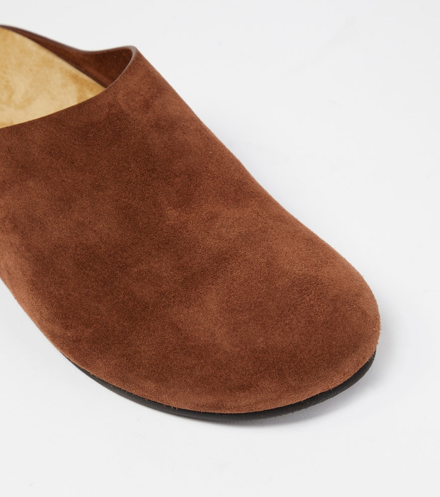The Row Hugo suede mules