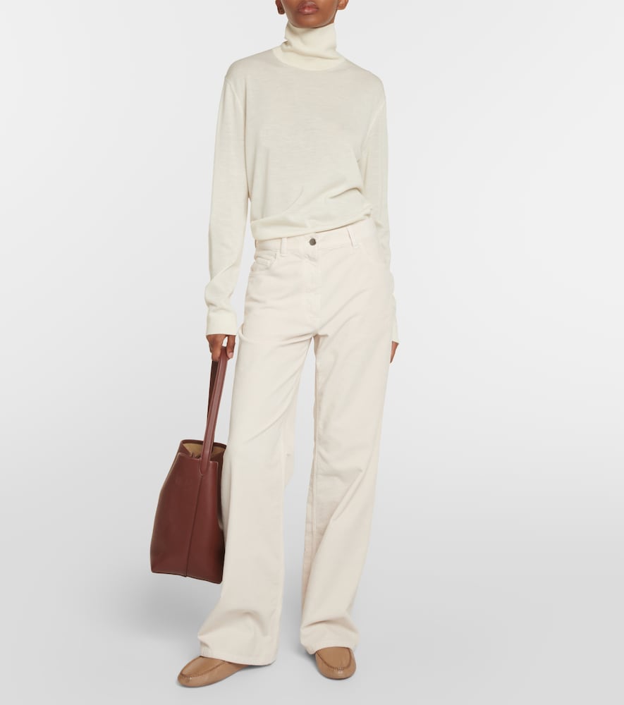 The Row Lucca leather loafers