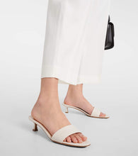 The Row Combo Kitten satin sandals