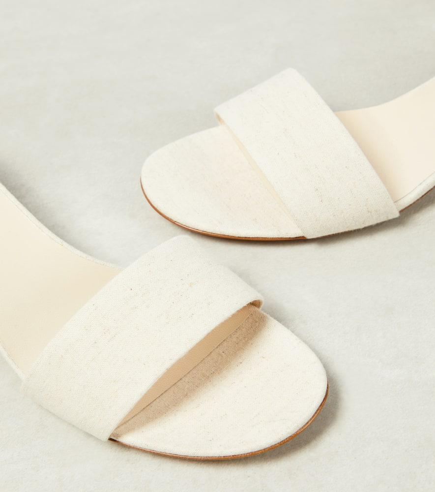 The Row Combo Kitten satin sandals