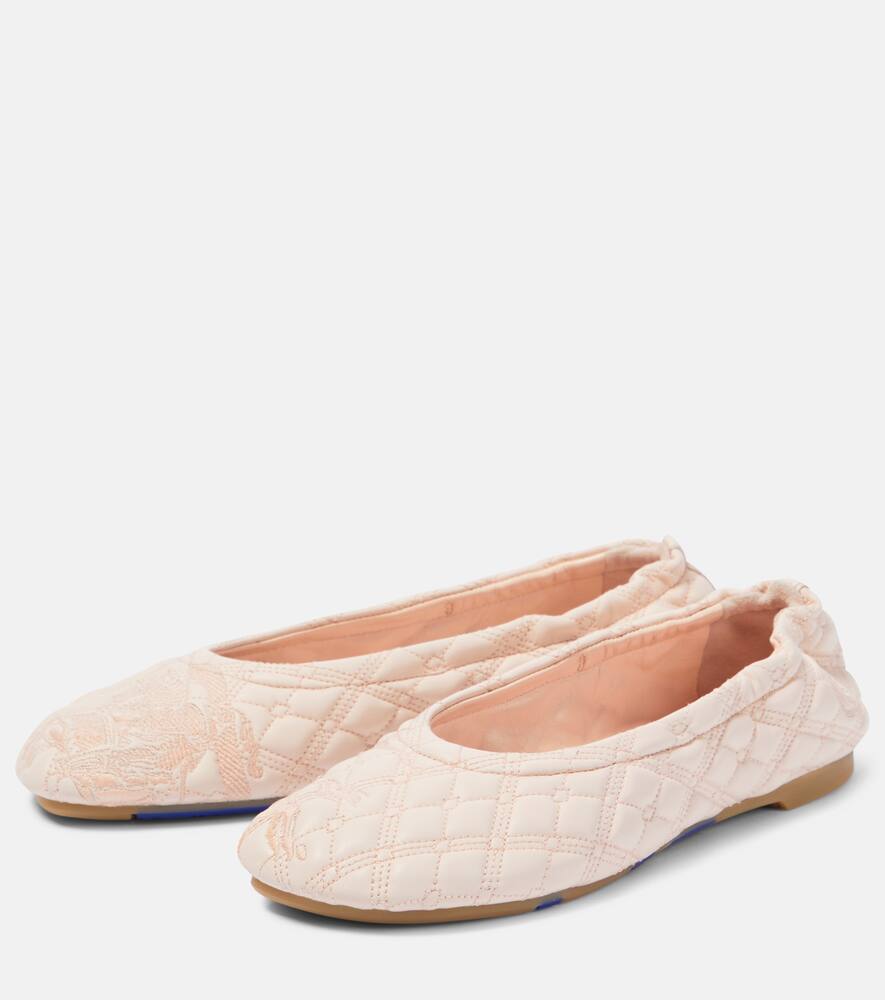 Burberry EKD quilted leather ballet flats