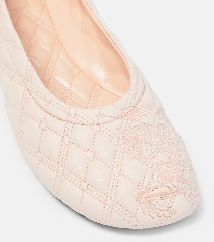 Burberry EKD quilted leather ballet flats