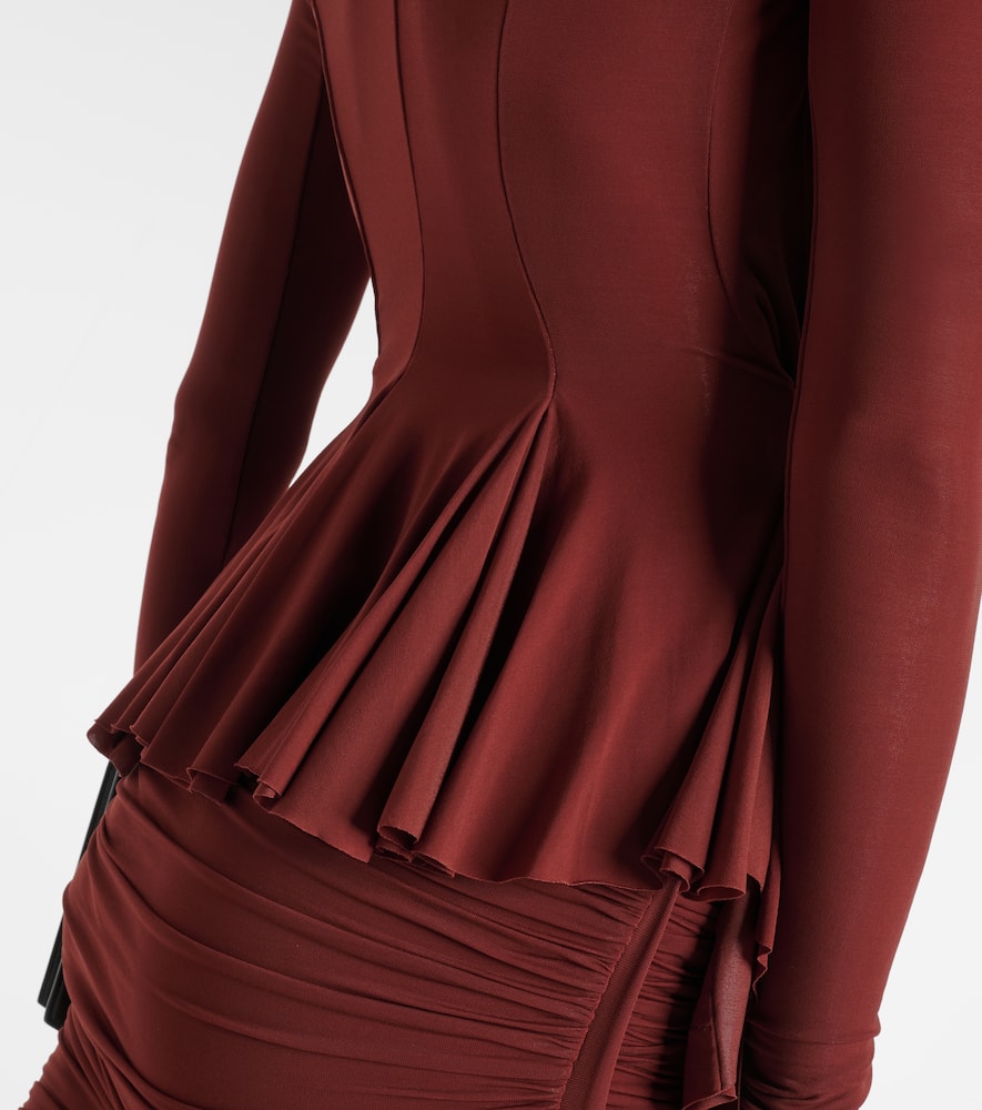 Rick Owens Hollywood cupro-blend wrap jacket