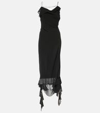 Acne Studios Ruffled asymmetric midi dress