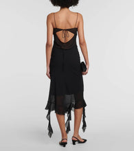 Acne Studios Ruffled asymmetric midi dress